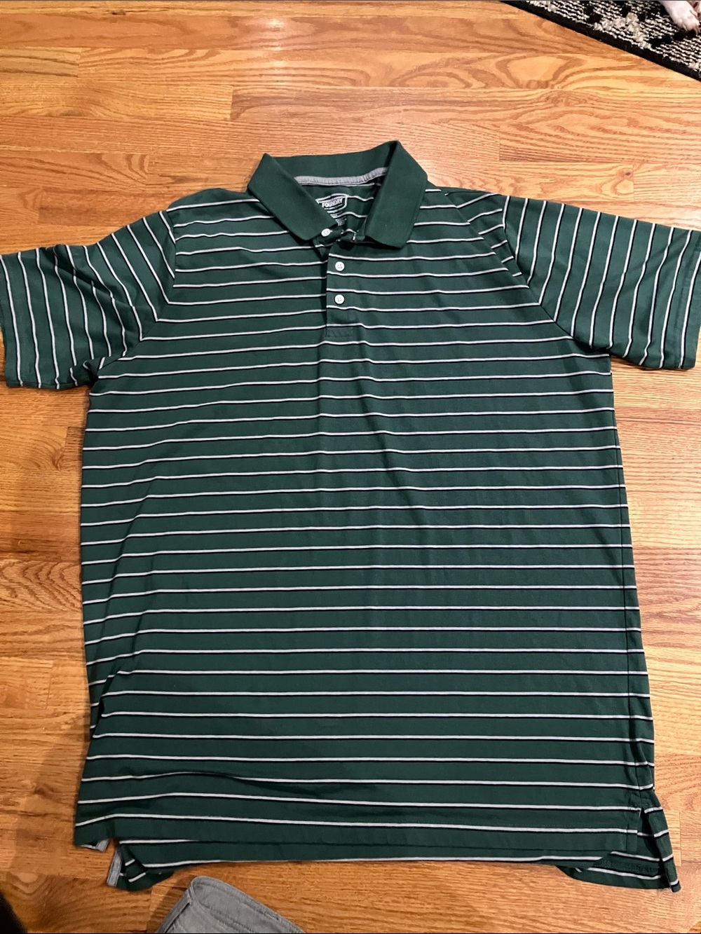 Foundry Green & Gray Striped Polo Sz 2XT with GH Bass Gray Short 40x10 EUC - Picture 2 of 9
